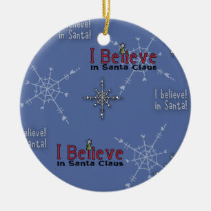 Christmas Collection Believe in Santa Ceramic Tree Decoration