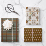 Christmas Collection | Green Plaid, Floral, Cedar Wrapping Paper Sheet<br><div class="desc">I created this Christmas collection with all of my favourite colours to give it a vintage,  natural,  and moody feel. I hope you love it as much as I do!</div>