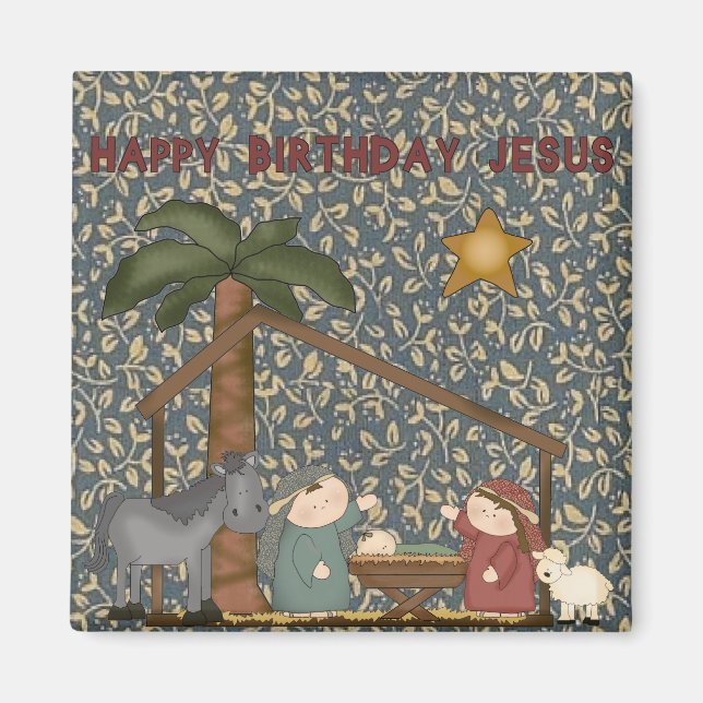 Christmas Collection Nativity Baby Jesus Magnet (Front)