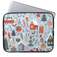 Christmas collection of decorative winter elements