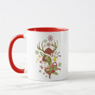 Christmas Colorful Deer Design Colored  Mug