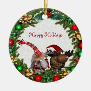 Christmas Colorful Wreath Ornament