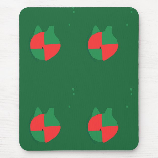 Christmas Colors Mouse Pad (Front)