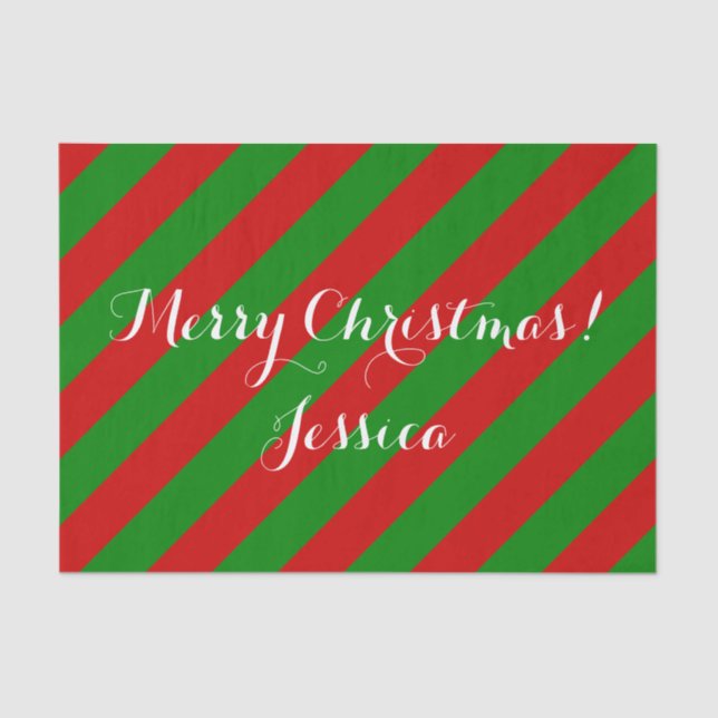 Christmas coloured tissue paper for gift wrapping (Front)