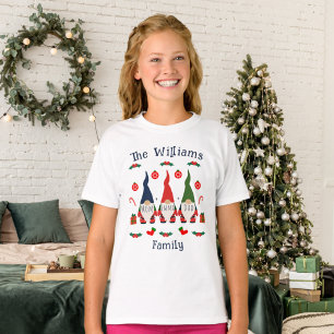 Christmas colourful cute gnomes T-Shirt