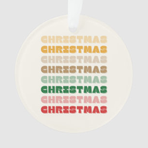 Christmas, Colourful, Holiday Season Decor, Retro Ornament