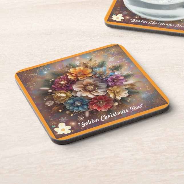 "Christmas Colourful Joy" Coaster (Left Side)