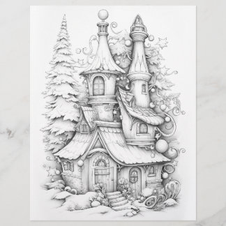Christmas Colouring Pages, Adult Colouring Posters