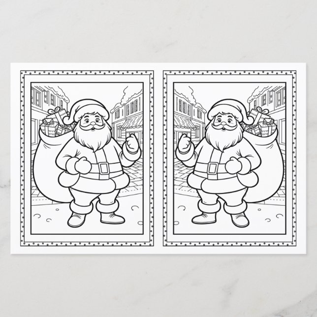 Christmas Colouring Sheet For Kids (Front)