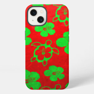 Christmas Colours Hawaiian Honu iPhone Case