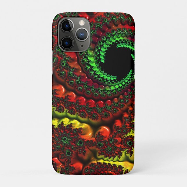 Christmas Colours Mandelbrot Case-Mate iPhone Case (Back)