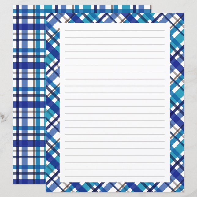 Christmas Colours Plaid Lines (Front/Back)
