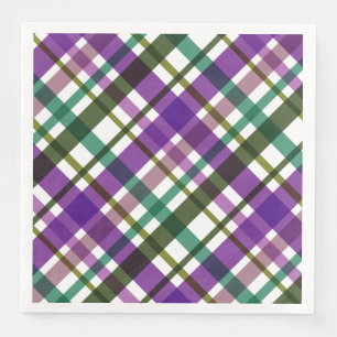 Christmas Colours Plaid Napkin