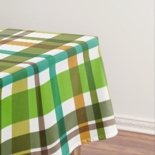 Christmas Colours Plaid  Tablecloth