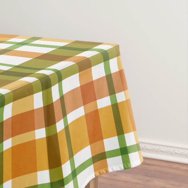 Christmas Colours Plaid  Tablecloth (In Situ)