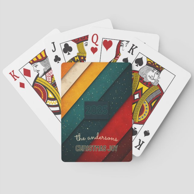 Christmas Colours Playing Cards (Back)