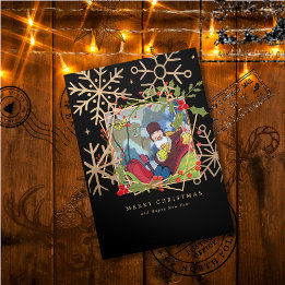 Christmas Comes But Once My Hero Fold Card