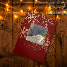 Christmas Comes But Once Trifold Pet Holiday Card