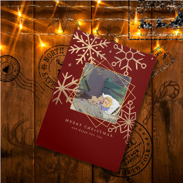 Christmas Comes But Once Trifold Pet Holiday Card