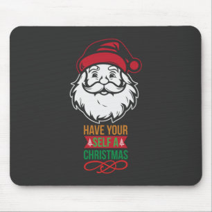 Christmas Coming Santa Face Mouse Pad