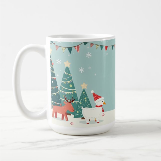 Christmas commemorative mug (Left)