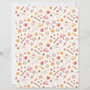 Christmas Confections and Treats Scrapbook Paper
