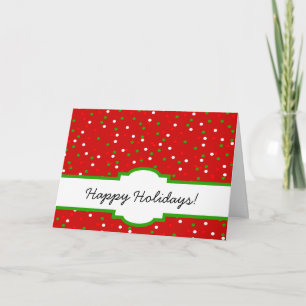 Christmas Confetti • Red Hot Cinnamon Sprinkles Holiday Card