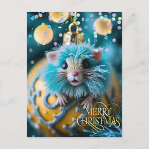 Christmas. Congratulation.  Postcard