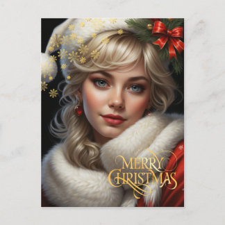 Christmas. Congratulation. Postcard