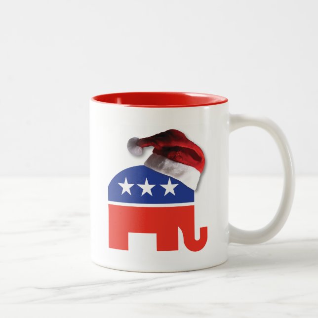 Christmas Conservative Two-Tone Coffee Mug (Right)