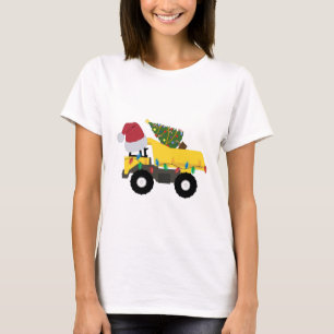 Christmas Construction Trucks T-Shirt