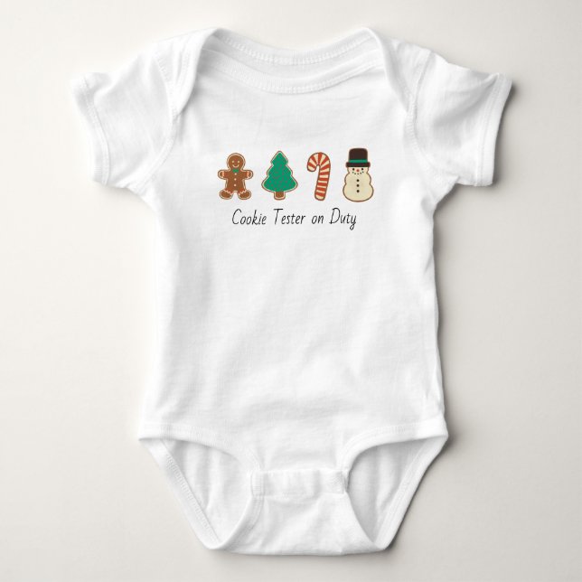 Christmas Cookie  Baby Bodysuit (Front)
