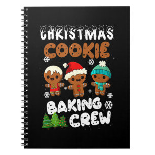 Christmas Cookie Baking Crew Christmas Funny Gift Notebook