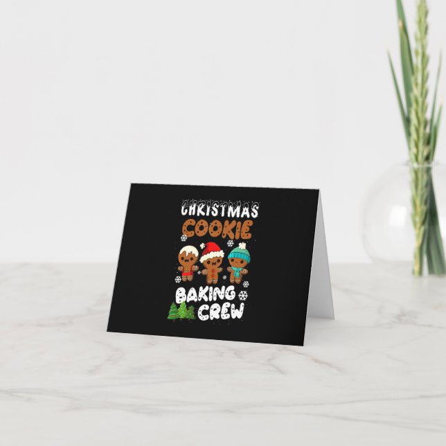 Christmas cookie baking crew | christmas present card (Front)
