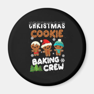 Christmas cookie baking crew   christmas present magnet