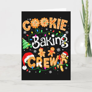 Christmas Cookie Baking Crew Cookie Crew Family Ch Card