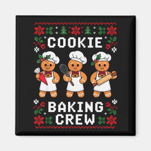 Christmas Cookie Baking Crew Family Baking Funny Magnet