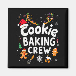 Christmas Cookie Baking Crew Family Baking Team Fu Magnet