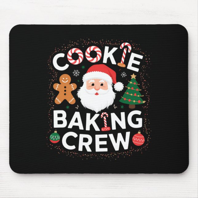 Christmas Cookie Baking Crew Family Christmas Baby Mouse Pad (Front)