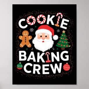 Christmas Cookie Baking Crew Family Christmas Baby Poster