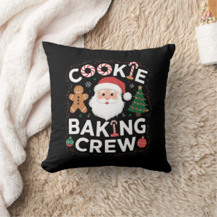 Christmas Cookie Baking Crew Family Christmas  Cushion