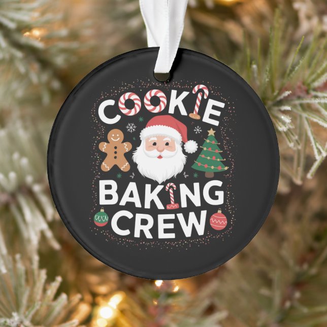 Christmas Cookie Baking Crew Family Christmas  Ornament (Tree)