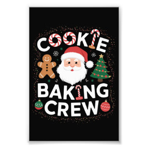 Christmas Cookie Baking Crew Family Christmas  Photo Print