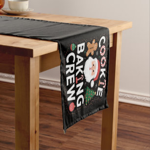 Christmas Cookie Baking Crew Family Christmas  Short Table Runner