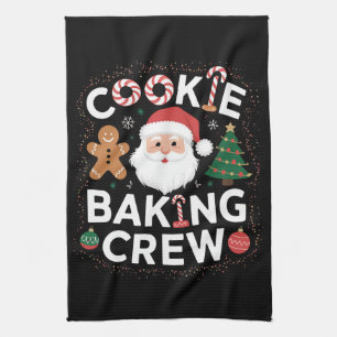 Christmas Cookie Baking Crew Family Christmas  Tea Towel