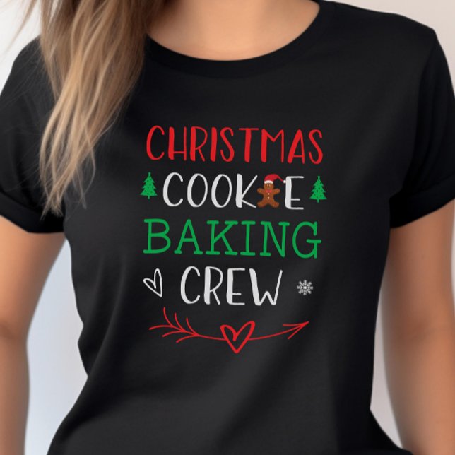 Christmas Cookie Baking Crew Family Mum Holiday T-Shirt (Creator Uploaded)