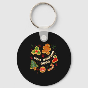 Christmas Cookie Baking Crew For Women Basker Seni Key Ring