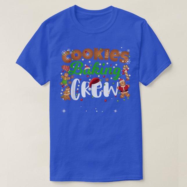 Christmas Cookie Baking Crew Funny Matching Family T-Shirt (Design Front)
