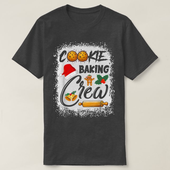 Christmas Cookie Baking Crew Funny Matching Family T-Shirt (Design Front)