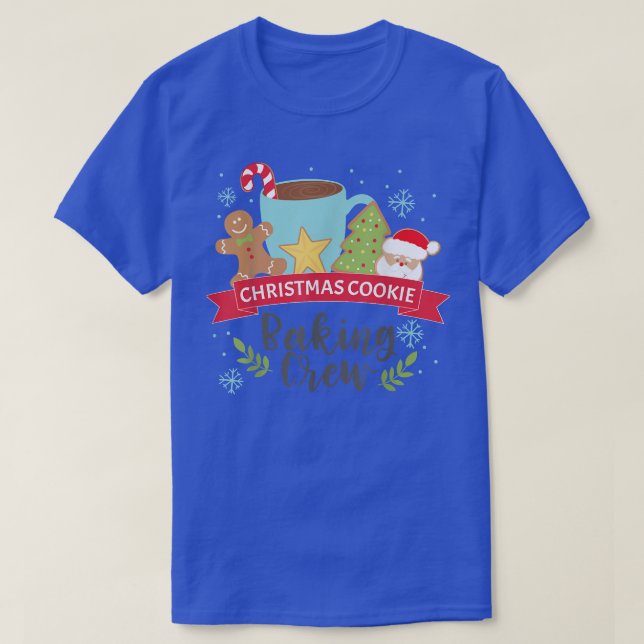 Christmas Cookie Baking Crew gift for boys kids ad T-Shirt (Design Front)